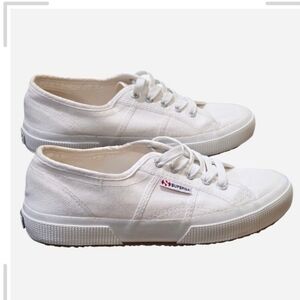 Superga Cotu Classic Sneakers - White Canvas. Sz 7.5